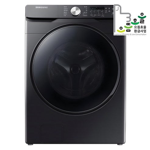 삼성 그랑데 WF21T6000KV 21kg 대용량 저소음 드럼세탁기 블랙 캐비어 방문설치