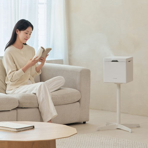 케어팟 X50V 안전 저온가열 자동살균 대용량 스텐 큐브 가습기, 저전력 안심 습도